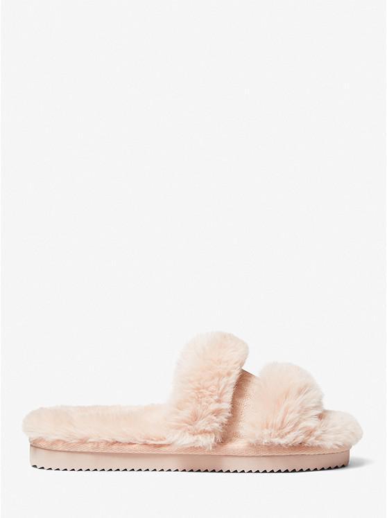 商品Michael Kors|Scarlett Faux Fur Slide Sandal,价格¥556,第4张图片详细描述