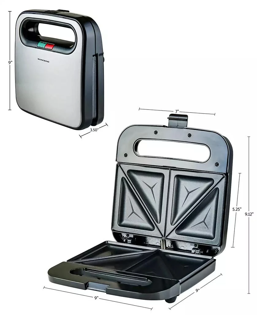 商品OVENTE|Sandwich Maker Non Stick Electric Grill,价格¥226,第2张图片详细描述