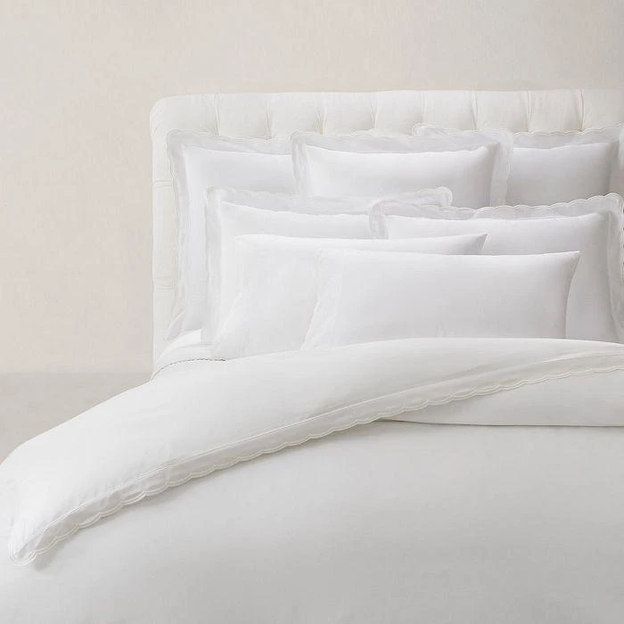 商品Ralph Lauren|Malin Scallop Organic Cotton Sateen King Pillowcase, Pair,价格¥625,第2张图片详细描述