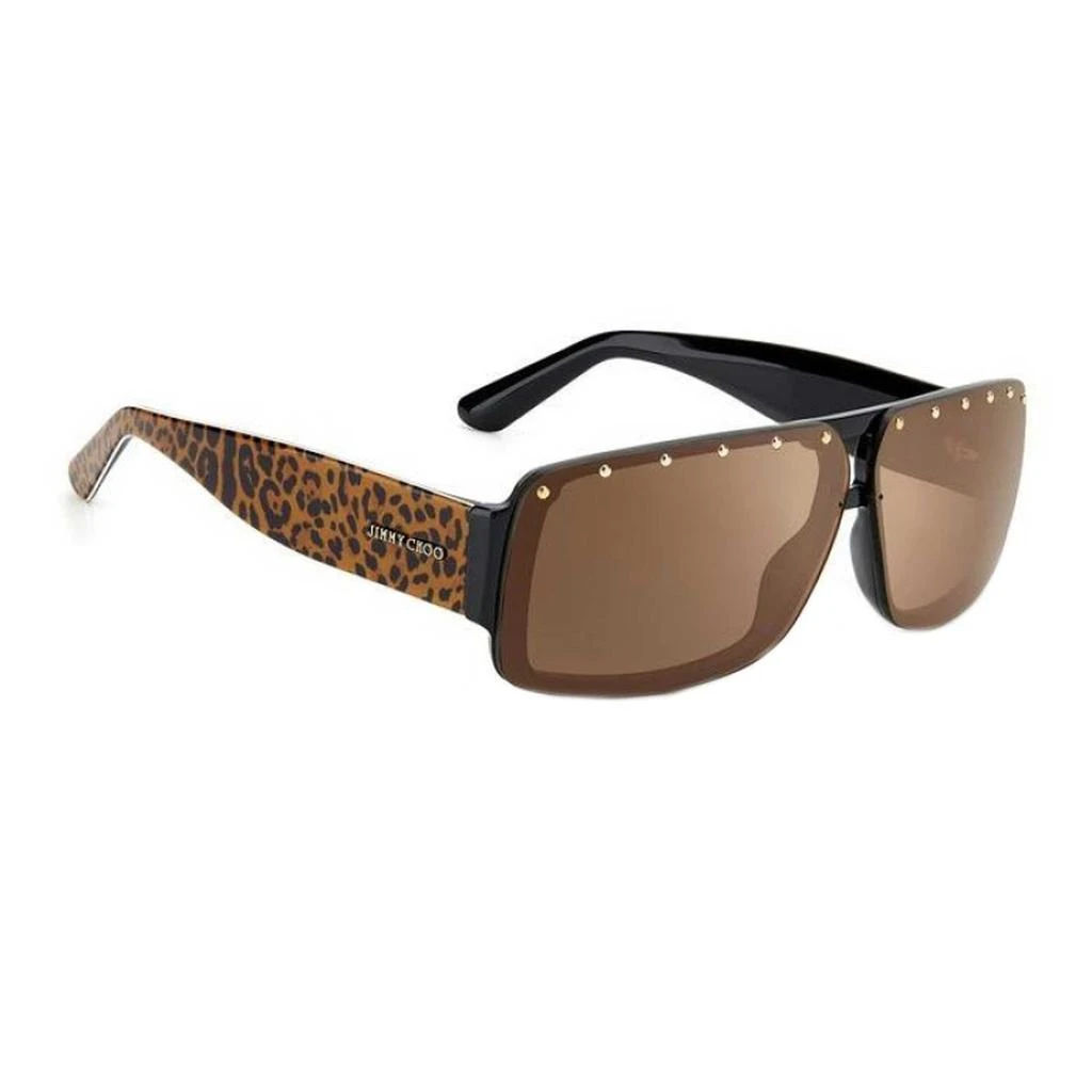 商品Jimmy Choo|Jimmy Choo Women's Sunglasses - Brown Plastic Rectangular Frame | MORRIS/S 0Y4D VP,价格¥390,第4张图片详细描述