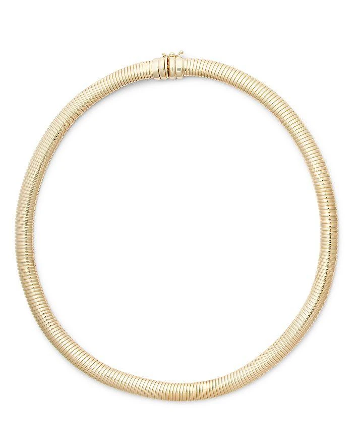 商品Alberto Amati|14K Yellow Gold Tubogas Collar Necklace, 18",价格¥43134,第1张图片