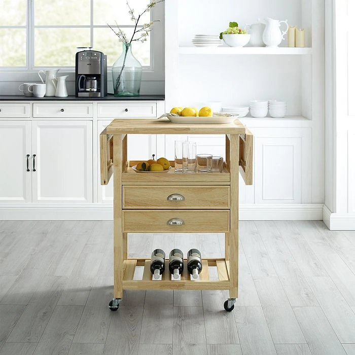 商品Sparrow & Wren|Bristol Double Drop Leaf Kitchen Cart,价格¥2277,第2张图片详细描述