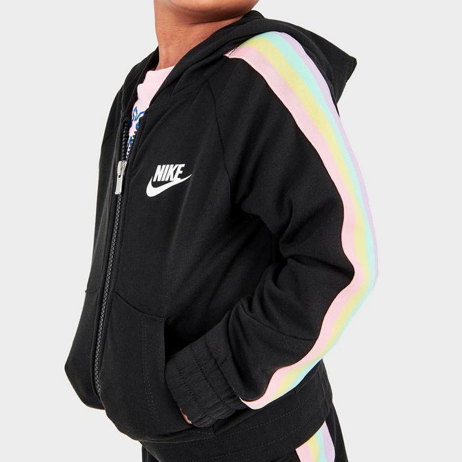 Girls' Toddler Nike Rainbow Tape Jacket and Shorts Set商品第5张图片规格展示