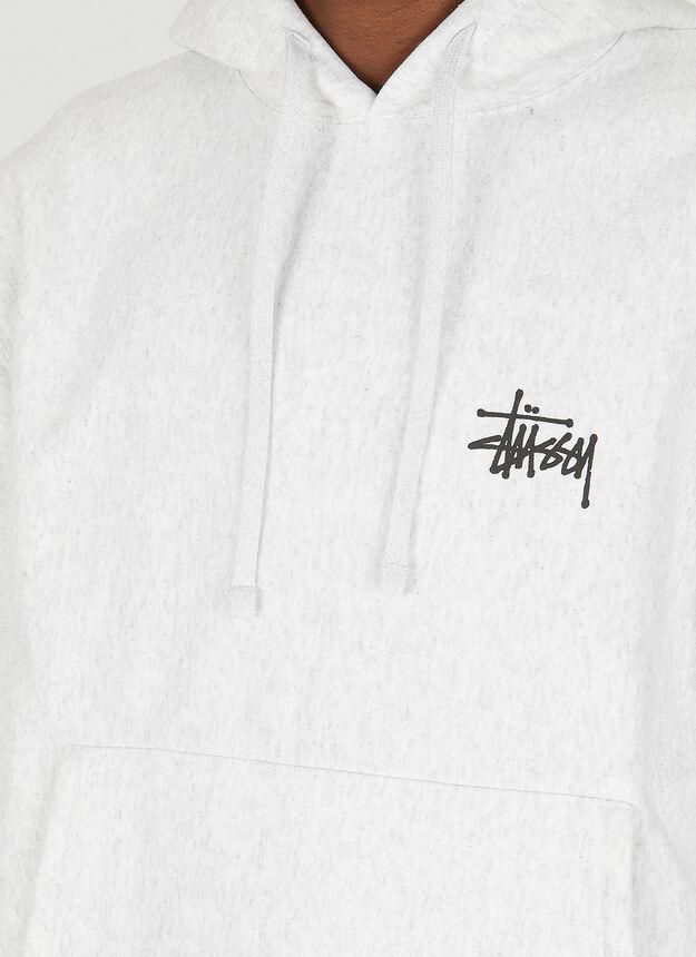 Basic Logo Hooded Sweatshirt in Grey商品第5张图片规格展示