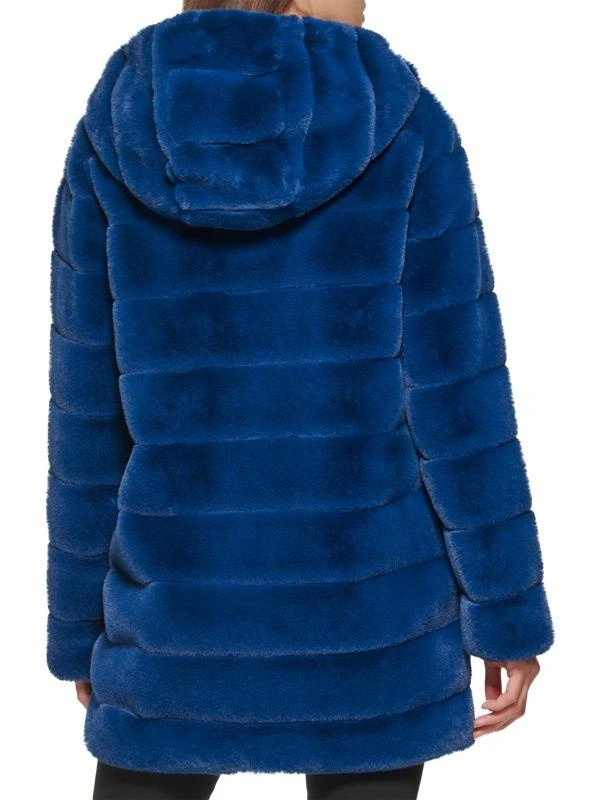 商品Kenneth Cole|Channel Quilted Faux Fur Coat,价格¥887,第2张图片详细描述