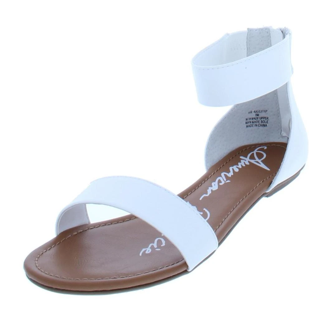 商品American Rag|American Rag Womens Akeley Solid Ankle Cuff Flat Sandals,价格¥84,第2张图片详细描述