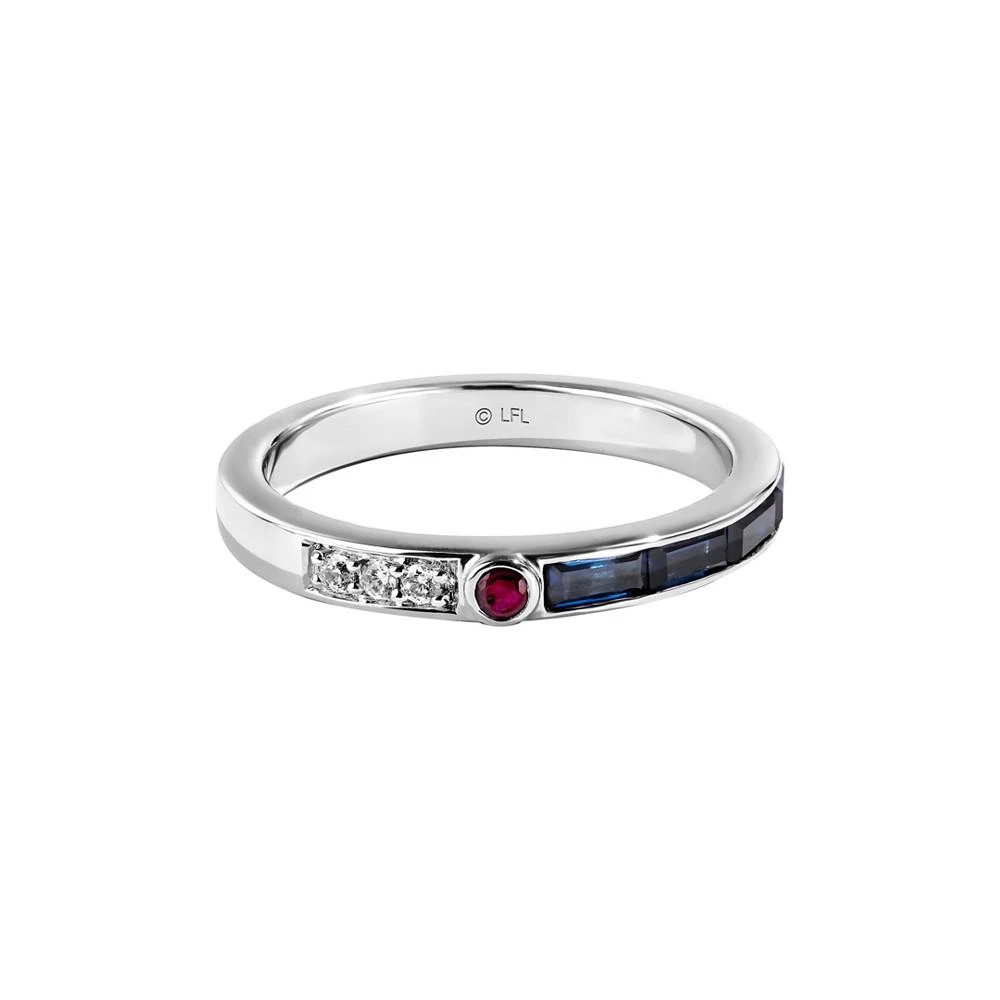 商品Star Wars|R2 Series Diamond Accent Garnet and Blue Sapphire Ring (1/20 ct. t.w.) in 14K Gold,价格¥6727,第1张图片