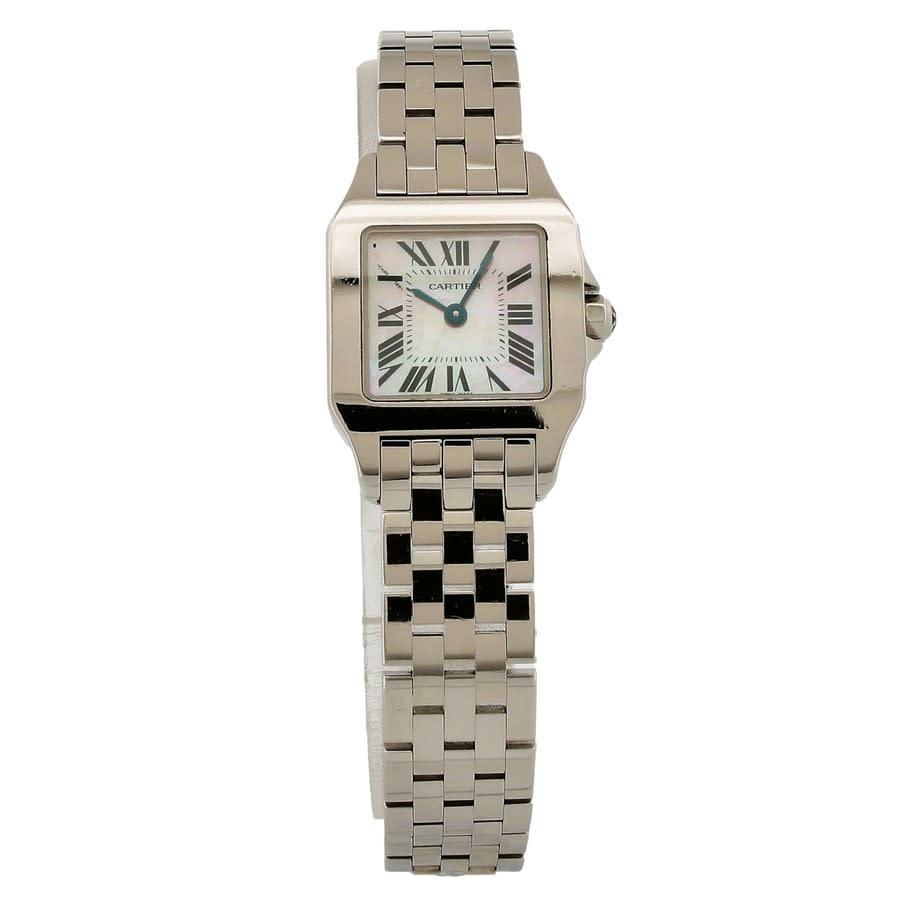 Pre-owned Cartier Santos Quartz Silver Dial Mens Watch W25075Z5商品第1张图片规格展示