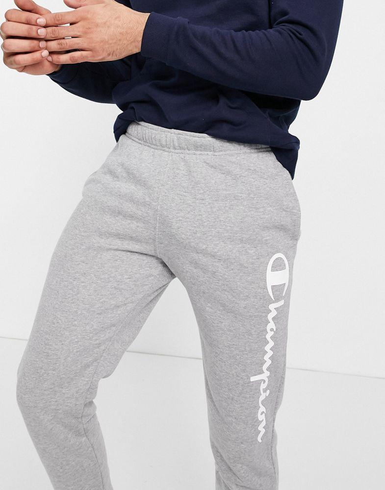 Champion large script logo joggers in grey商品第3张图片规格展示