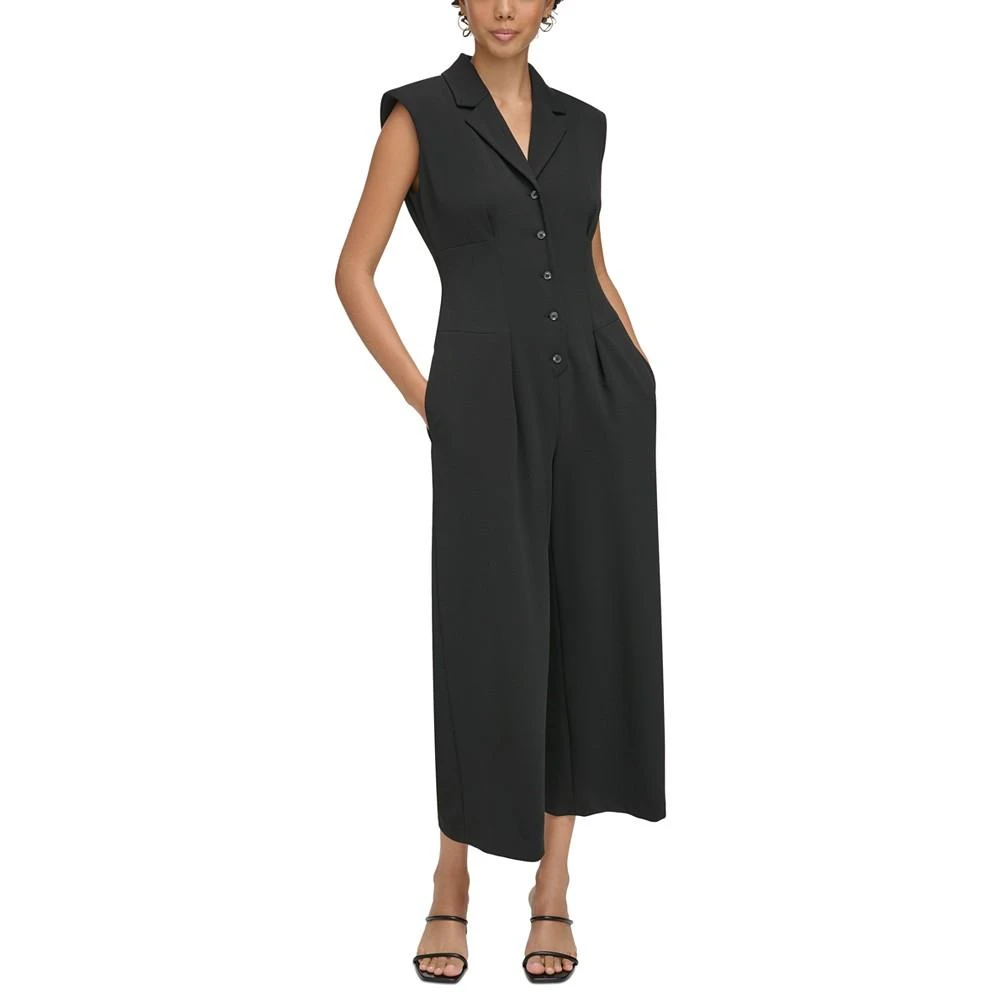 商品Calvin Klein|Women's Button-Front Jumpsuit,价格¥879,第1张图片