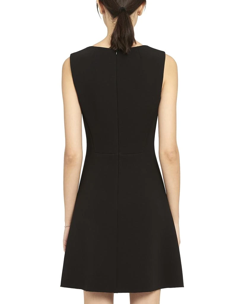 商品Theory|Double Crepe Scoop-Neck Flounce Dress,价格¥883,第3张图片详细描述