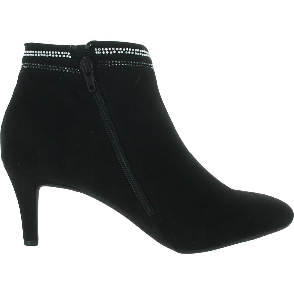 Karen Scott Womens Halena Faux-Suede Heel Ankle Boots商品第3张图片规格展示