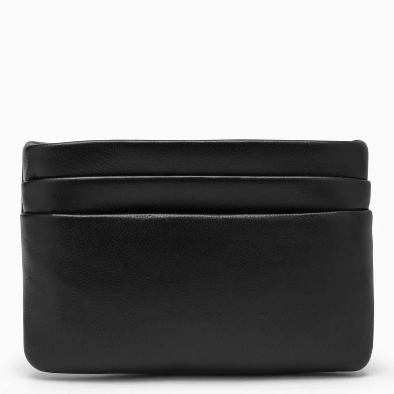 商品Yves Saint Laurent|Black padded leather coin purse with logo,价格¥2435,第2张图片详细描述