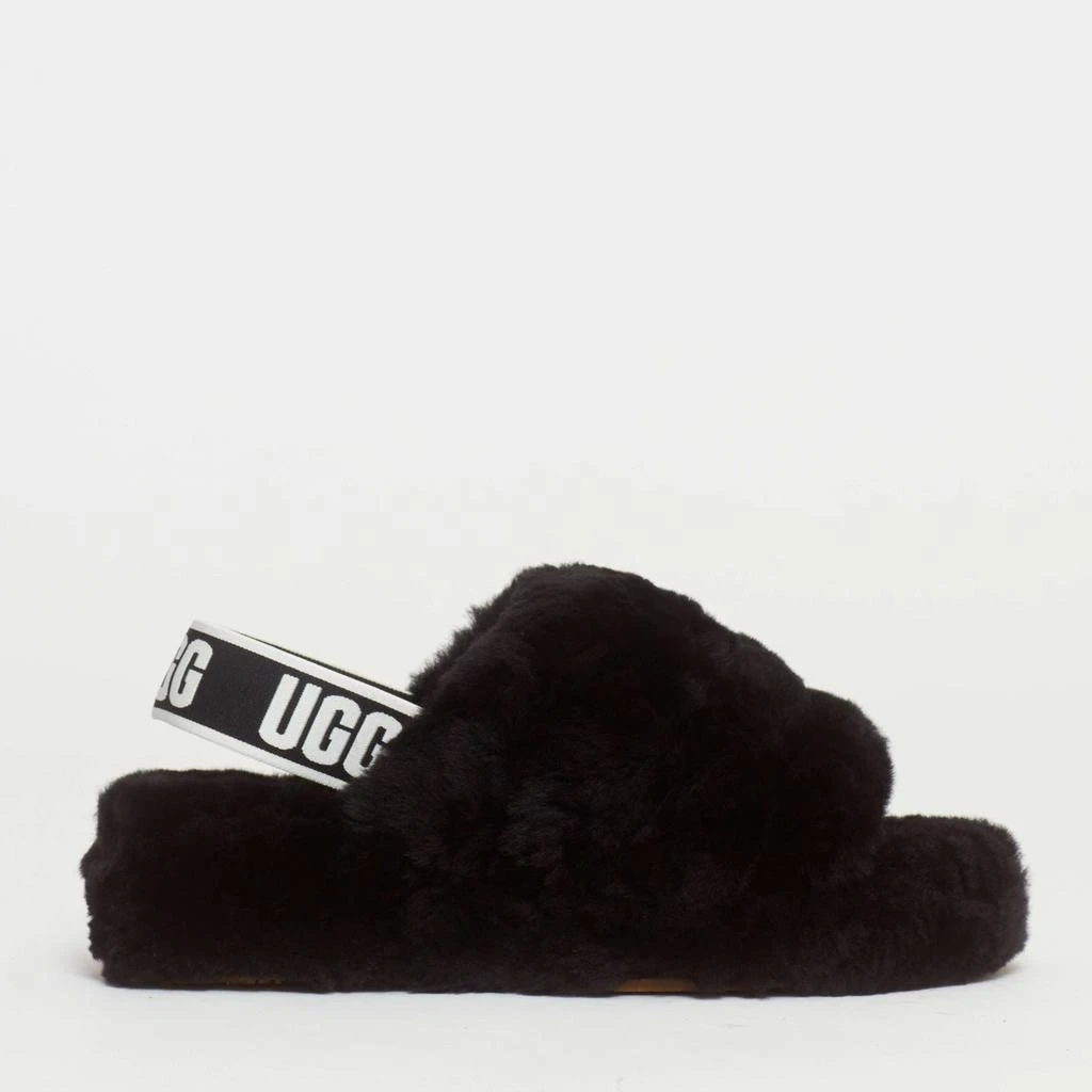 商品UGG|Fluff Black Hair Ciabatta,价格¥1039,第1张图片