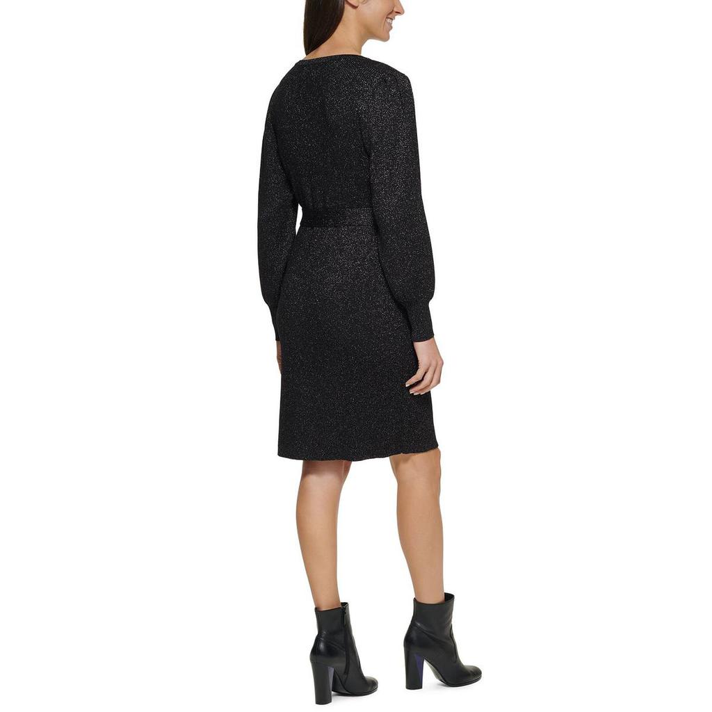 Calvin Klein Womens Metallic Midi Sweaterdress商品第8张图片规格展示