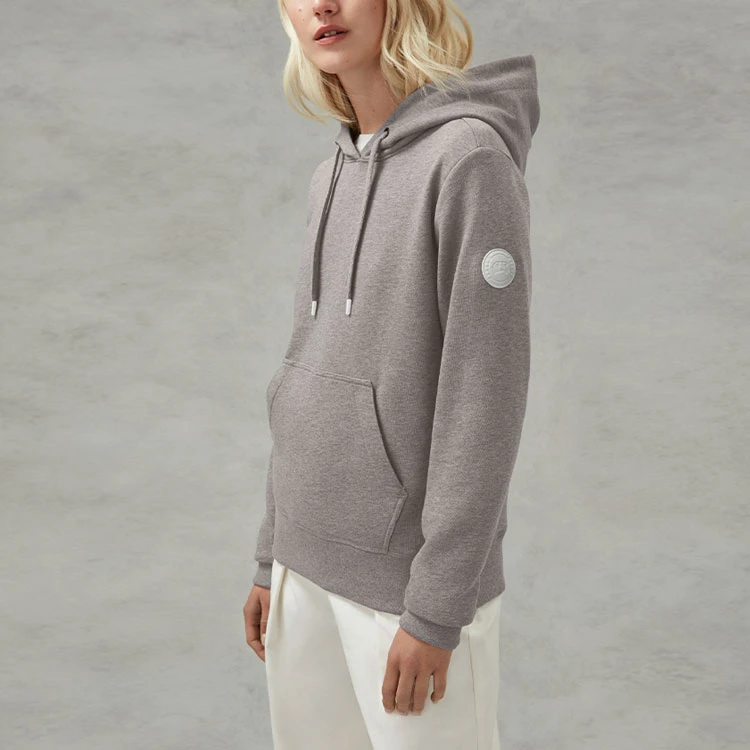 商品[国内直发] Canada Goose|加拿大鹅 PASTELS系列 Pastels 粉彩系列 Muskoka长袖套头连帽卫衣 女款 月光石灰,价格¥2653,第4张图片详细描述