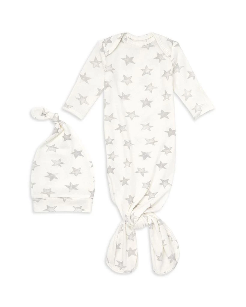 商品aden + anais|Unisex 2 Pc. Star Print Snuggle Knit Gown & Hat Set - Baby,价格¥223,第1张图片