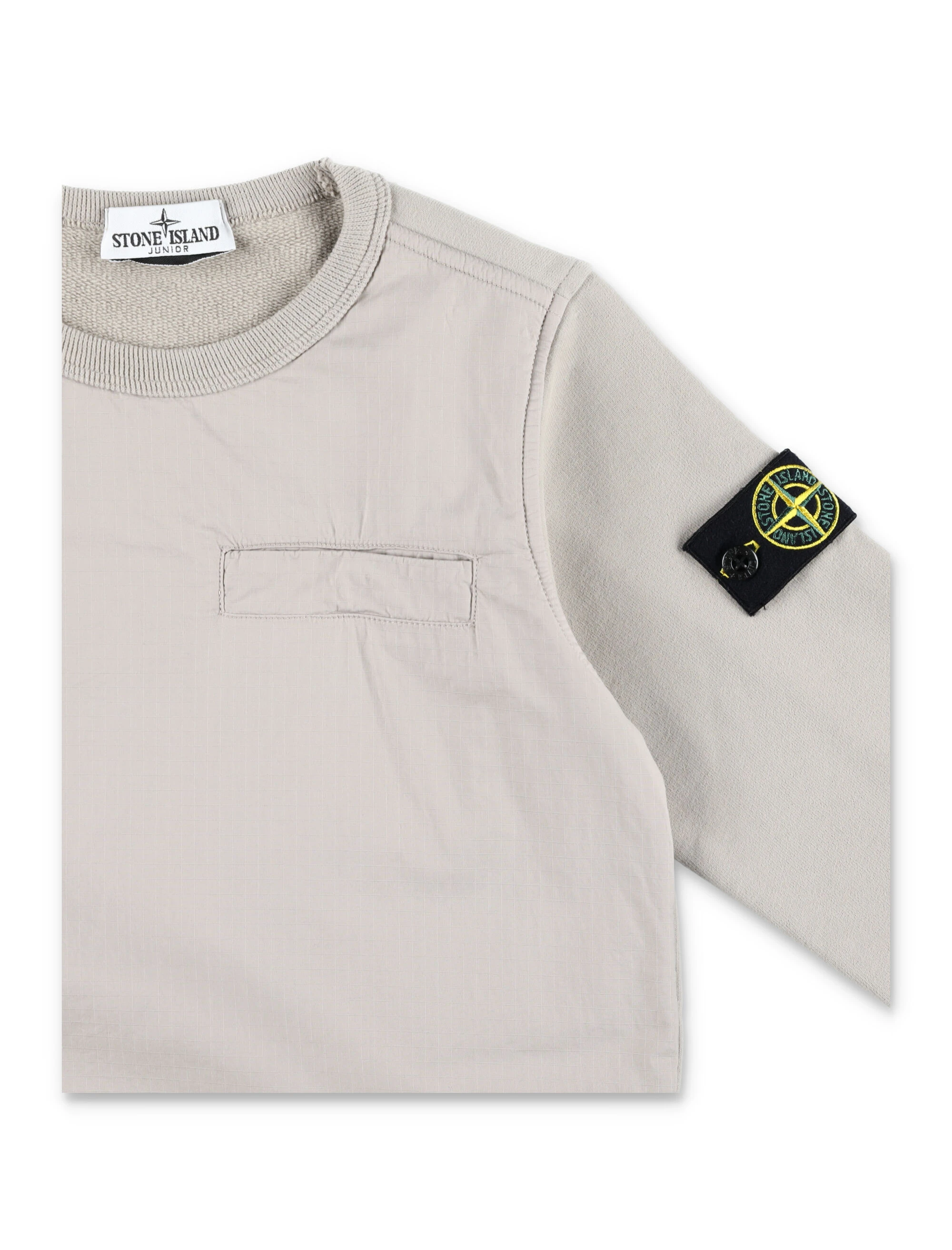 商品Stone Island|Stone Island 男童卫衣 60143CV0092 驼色,价格¥941,第4张图片详细描述