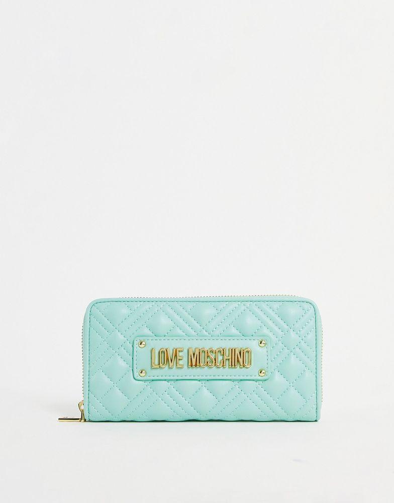 商品Moschino|Love Moschino quilted purse in mint,价格¥749,第1张图片