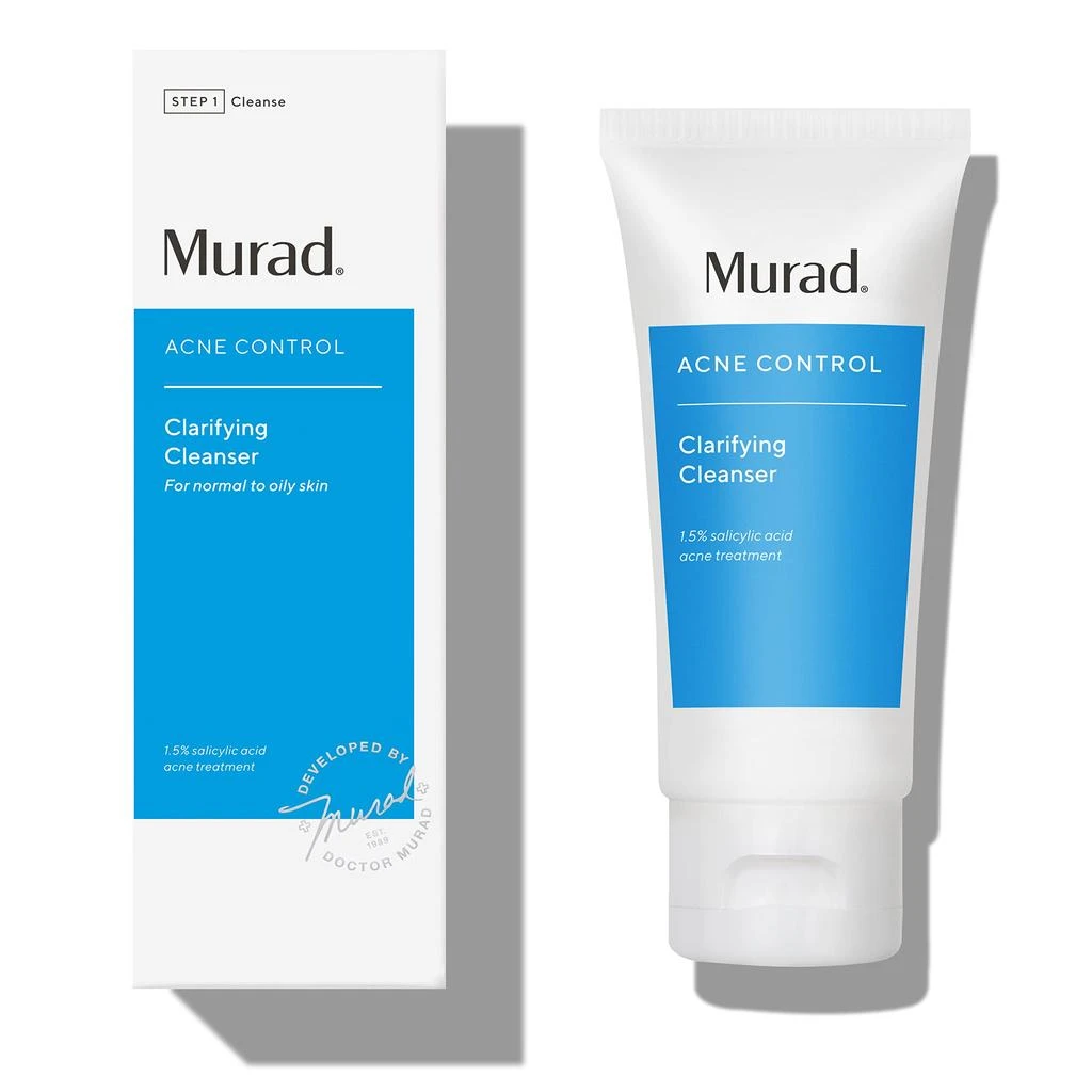 商品Murad|Murad Clarifying Cleanser - Acne Control Salicylic Acid & Green Tea Extract Face Wash - Exfoliating Acne Skin Care Treatment Backed by Science,价格¥124,第1张图片