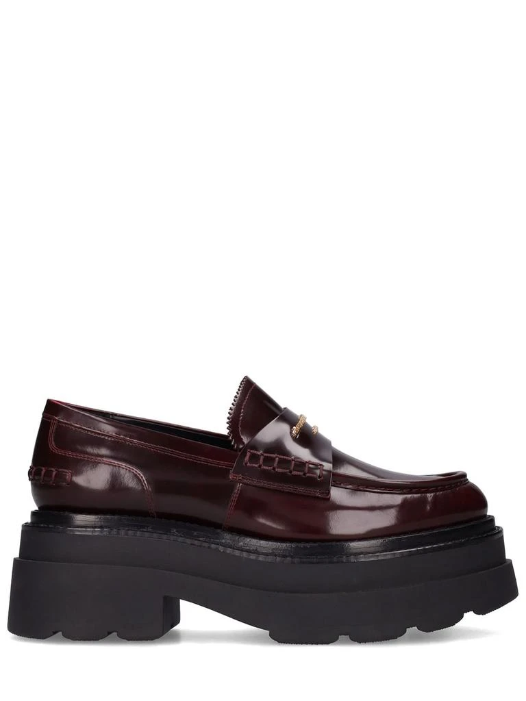 商品Alexander Wang|75mm Carter Platform Leather Loafers,价格¥5275,第1张图片