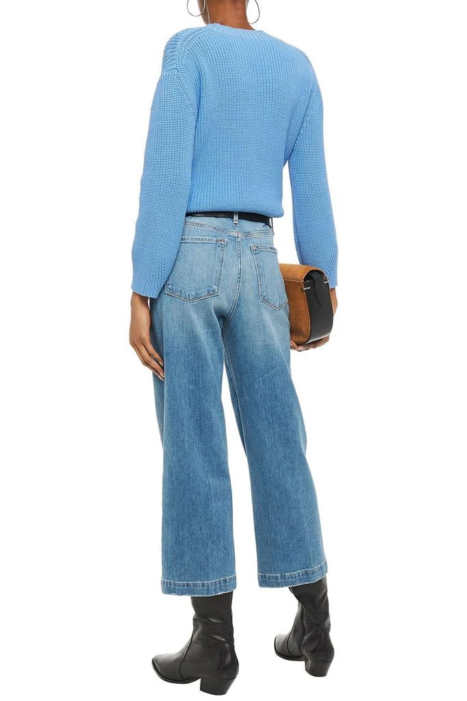 商品FRAME|Ali Wide Crop faded high-rise wide-leg jeans,价格¥575,第3张图片详细描述