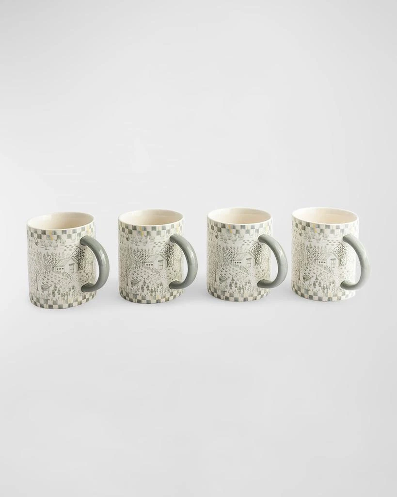 商品MacKenzie-Childs|Sterling Cottage Mugs, Set of 4,价格¥1154,第1张图片