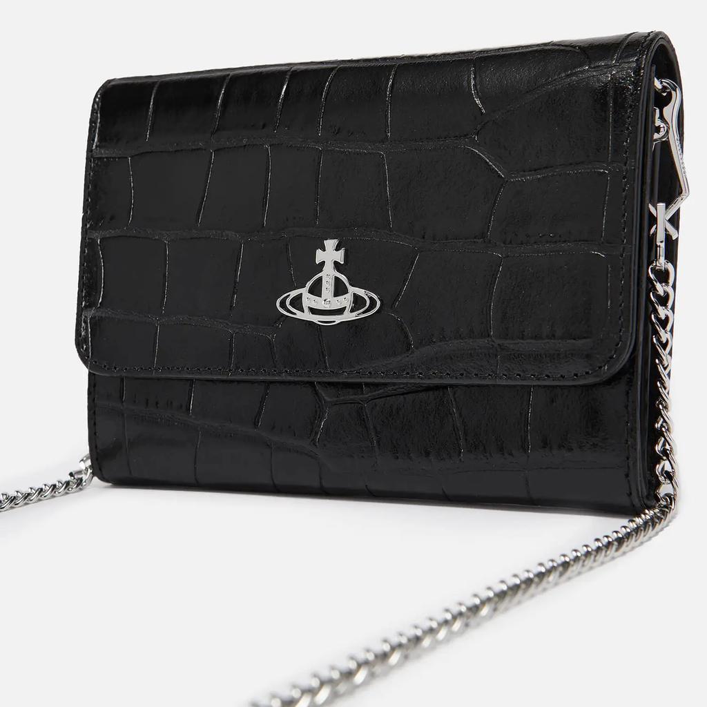 商品Vivienne Westwood|Vivienne Westwood Croc-Effect Leather Cross Body Bag,价格¥2200,第6张图片详细描述