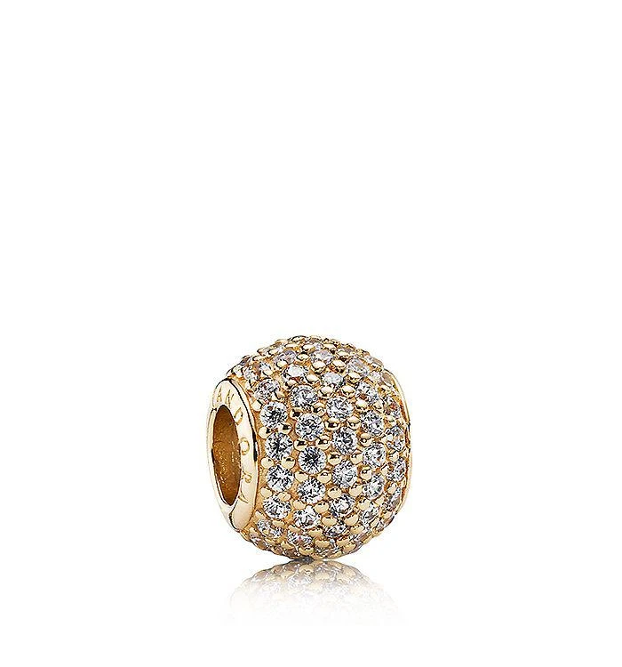 商品PANDORA|Moments Collection 14K Gold & Cubic Zirconia Pave Lights Charm ,价格¥835,第1张图片