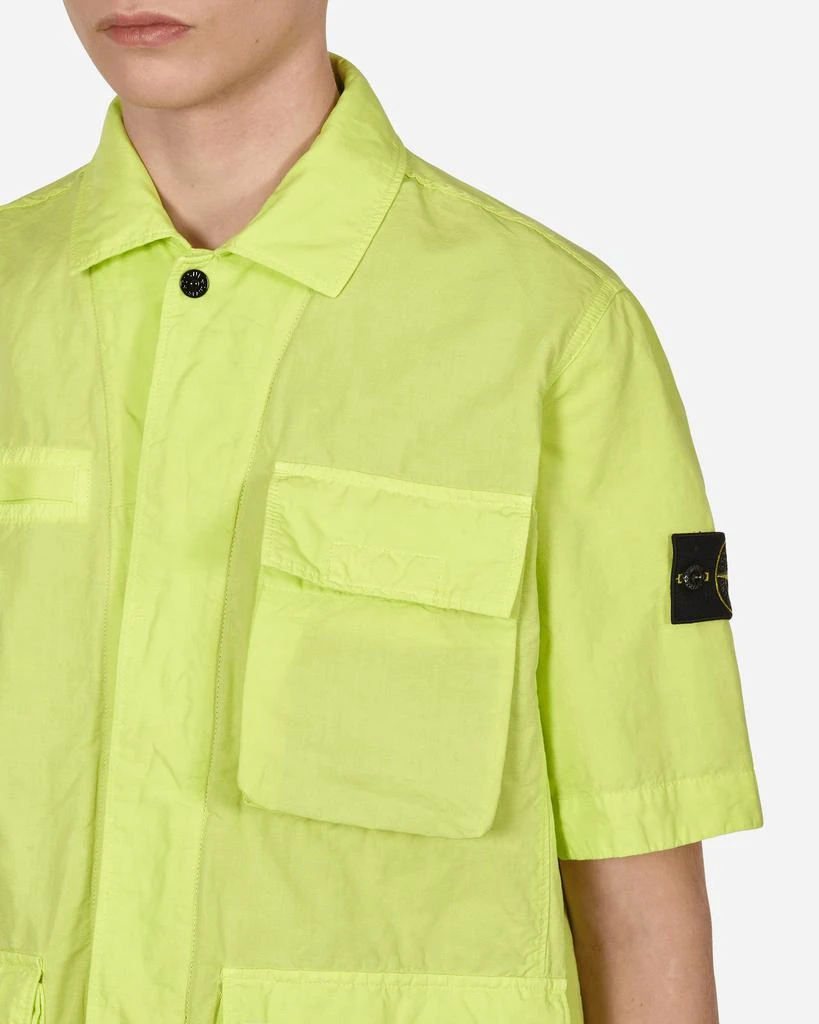 TELA COTONE LINO FIAMMATO-TC Garment Dyed Shortsleeve Jacket Yellow 商品