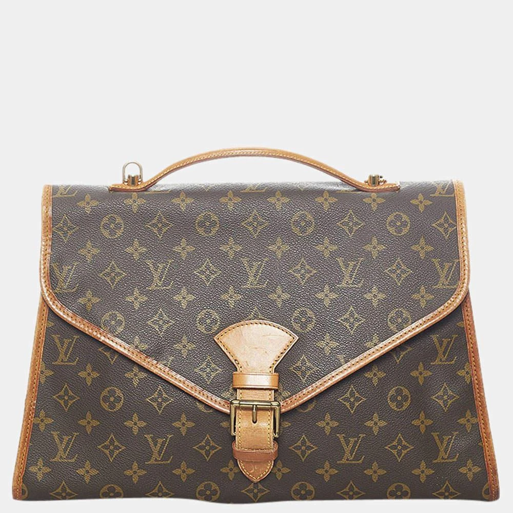 商品[二手商品] Louis Vuitton|Louis Vuitton Brown Monogram Beverly Business Bag,价格¥7298,第1张图片