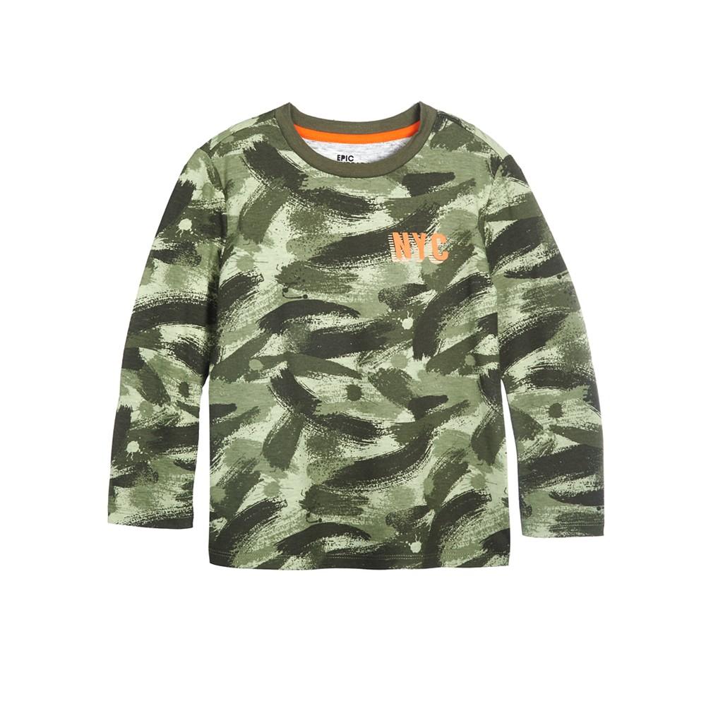 Toddler Boys Long Sleeve Camo T-shirt, Created for Macy's商品第1张图片规格展示