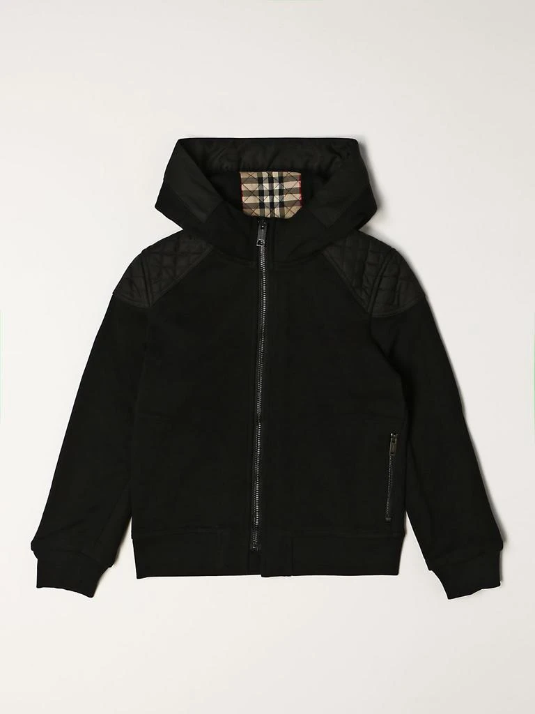 商品Burberry|Burberry cotton sweatshirt with quilted inserts,价格¥1406,第1张图片