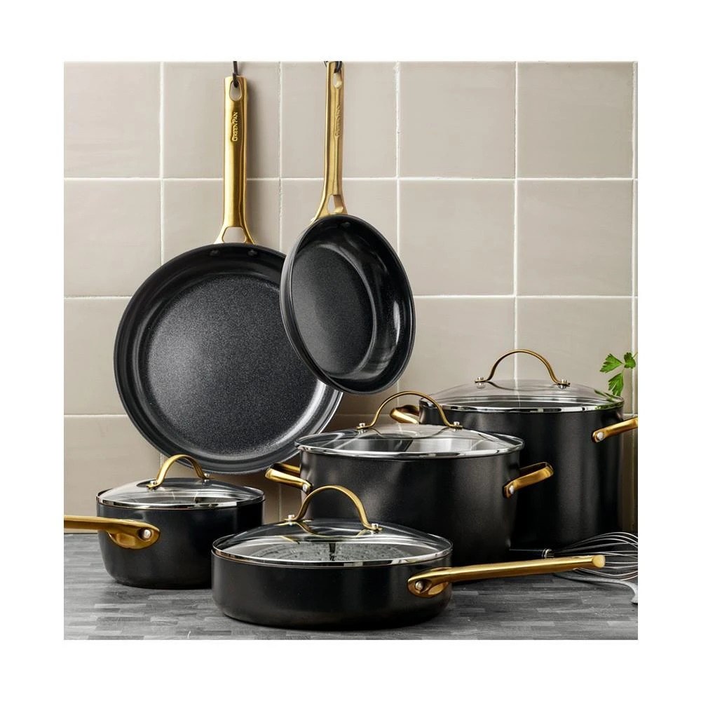 商品Greenpan|Padova Reserve Healthy Ceramic Nonstick Cookware Set, 10 Piece,价格¥4963,第1张图片