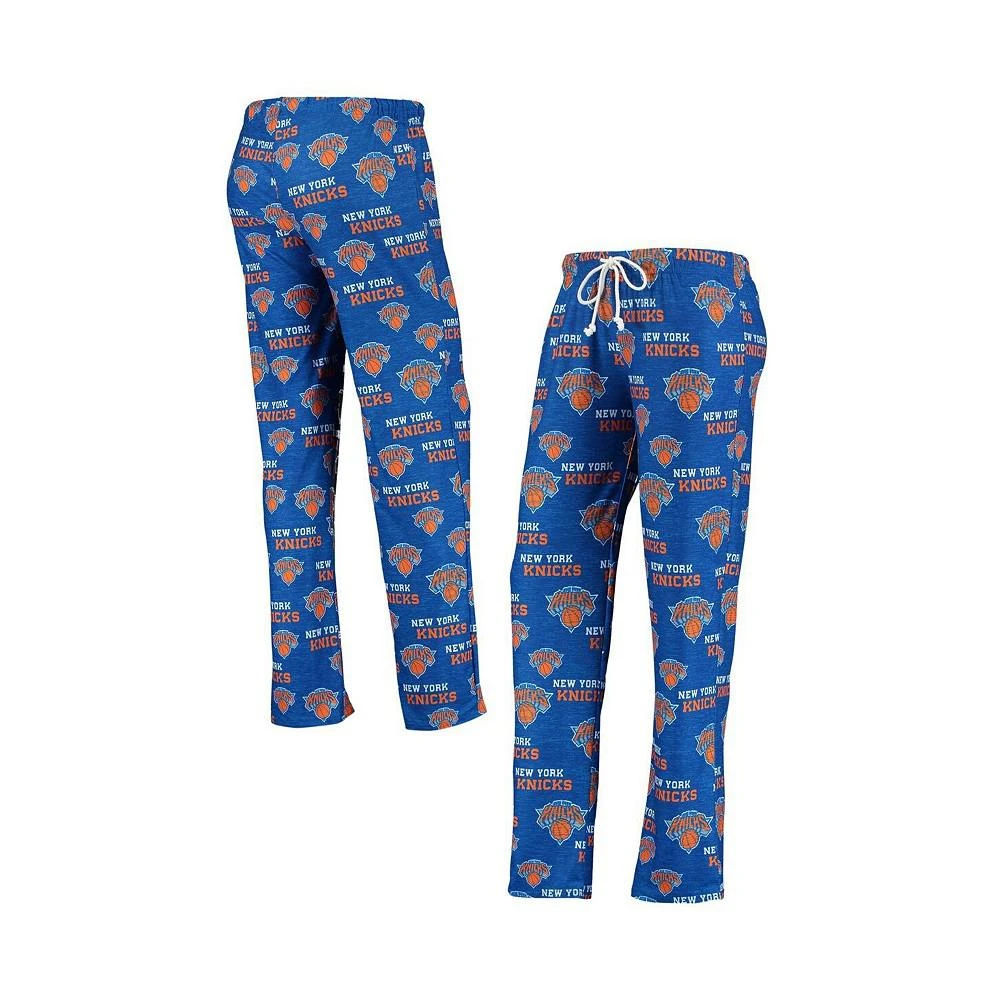 商品Concepts Sport|Women's Blue New York Knicks Zest Allover Print Sleep Pants,价格¥195,第1张图片