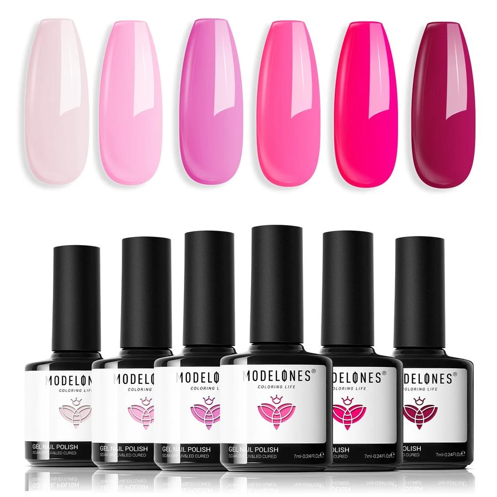 6 Shades Gel Nail Polish Set Collection 商品