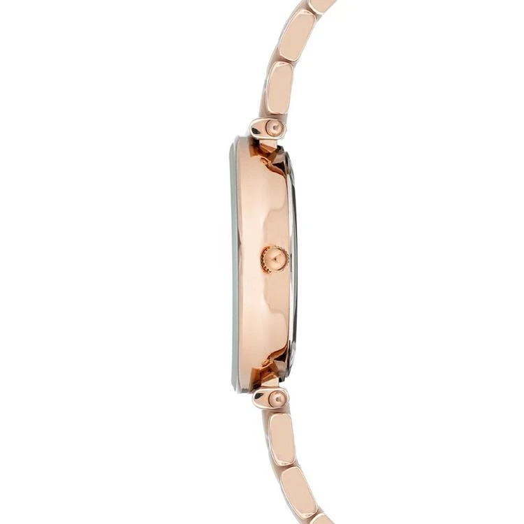 商品Anne Klein|Women's Diamond-Accent Rose Gold-Tone & Taupe Ceramic Bracelet Watch 30mm,价格¥815,第2张图片详细描述