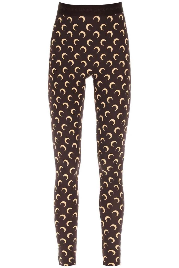 商品MARINE SERRE|ALL  OVER MOON LEGGINGS,价格¥1654,第1张图片