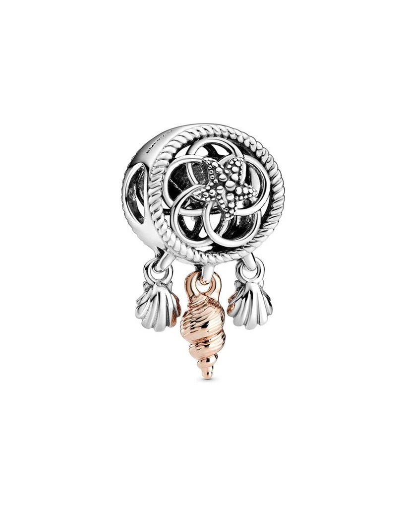 商品PANDORA|Pandora 14K Rose Gold & Silver Dreamcatcher Charm,价格¥260,第1张图片