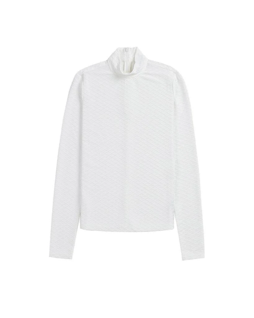 商品Karl Lagerfeld Paris|Karl Lagerfeld Long-Sleeved Mock Neck Top,价格¥578,第1张图片