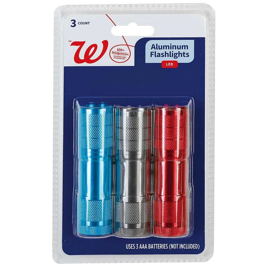 商品Walgreens|LED Aluminum Flashlights Assorted,价格¥58,第1张图片