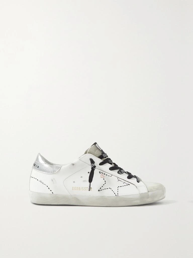 商品Golden Goose|Superstar 仿旧皮革绒面革运动鞋  - IT35,价格¥4505,第1张图片