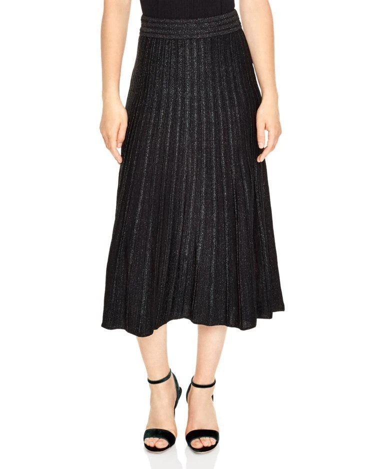 商品Sandro|Puppies Knit Midi Skirt,价格¥1203,第1张图片