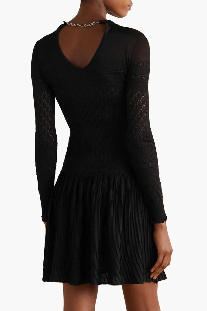 商品Paco Rabanne|Chain-embellished pointelle-knit mini dress,价格¥1571,第3张图片详细描述