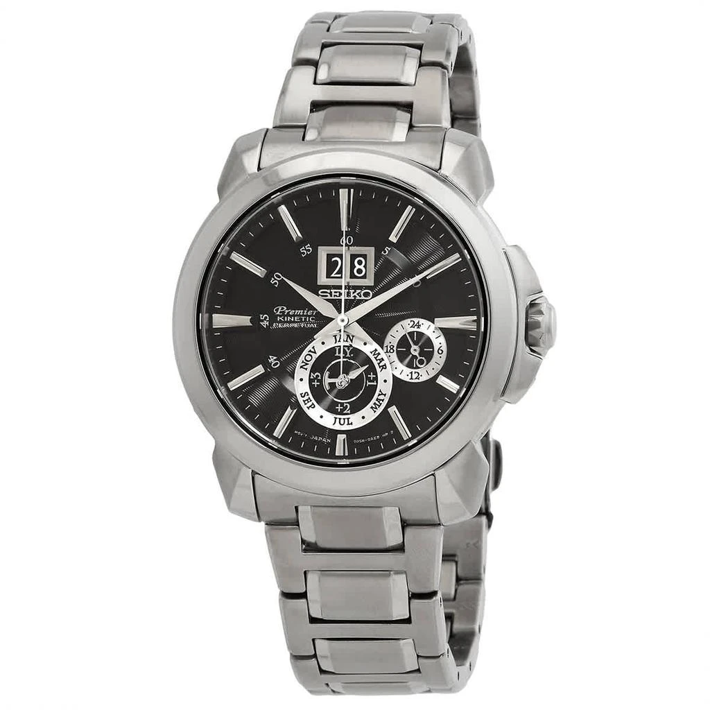 商品Seiko|Seiko Premier Black Dial Mens Watch SNP165P1,价格¥3655,第1张图片