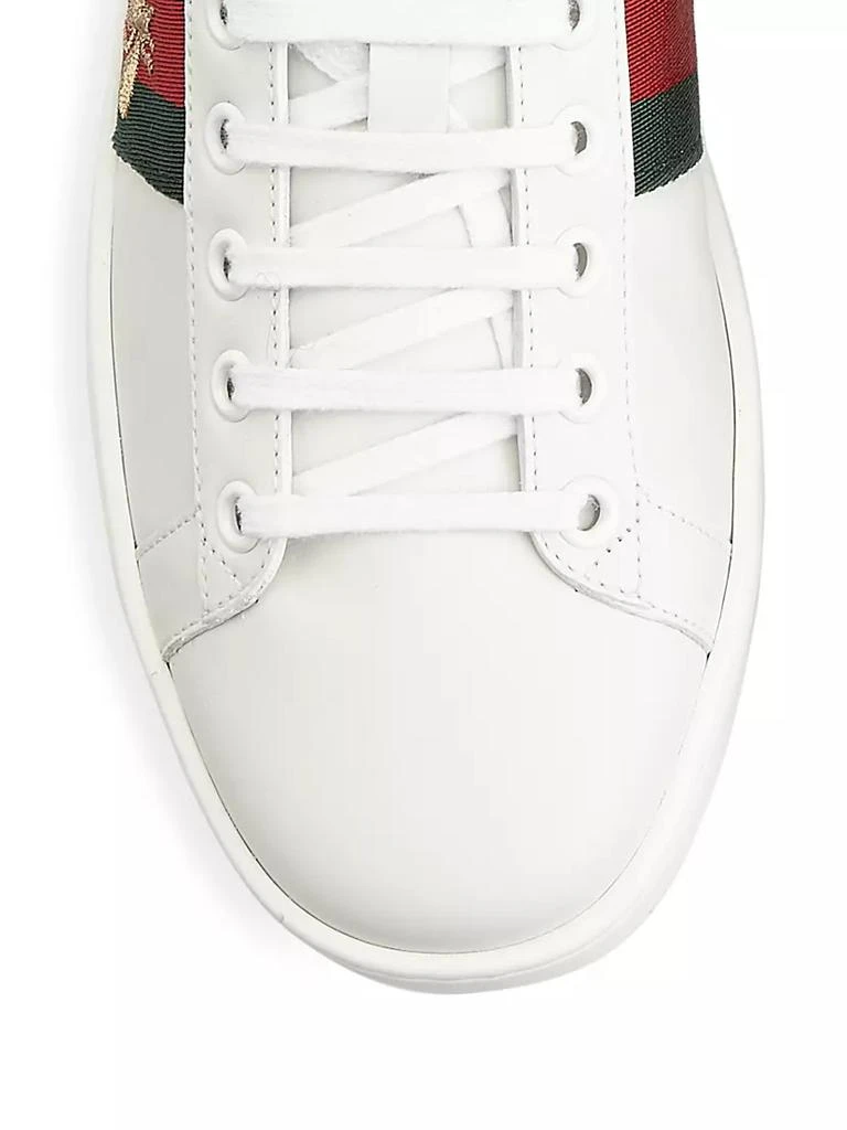 商品Gucci|New Ace Bee Embroidered Sneakers,价格¥5812,第4张图片详细描述