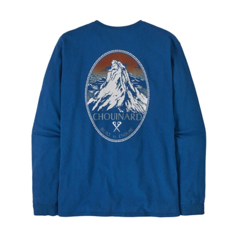 商品Patagonia|PATAGONIA 乔纳德徽章责任蓝色棉质男士T恤,价格¥616,第1张图片