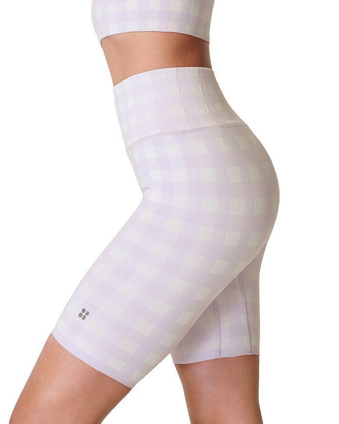 商品SWEATY BETTY|Gingham High Waist 9" Bike Shorts,价格¥302,第6张图片详细描述