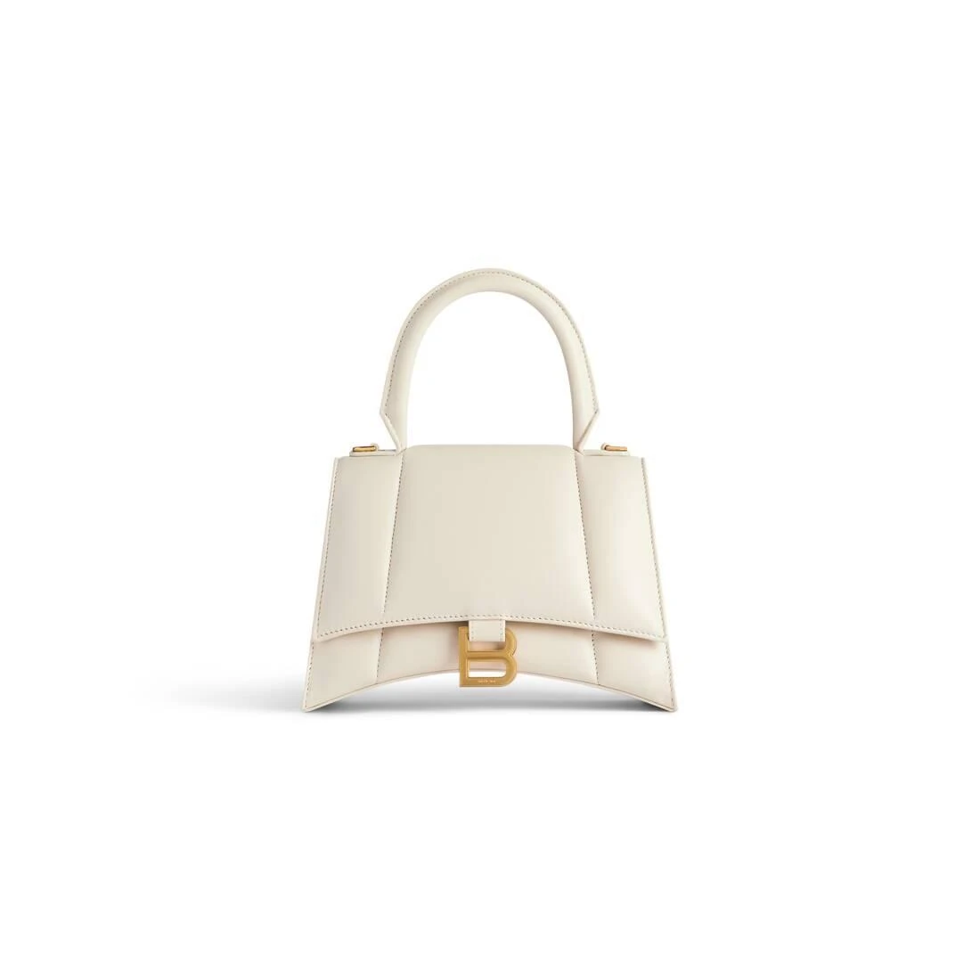 商品Balenciaga|【预售】 巴黎世家 24秋冬 女士 单肩包 Women's Hourglass Small Handbag in Light Beige 5935462AATJ9224,价格¥19292,第1张图片