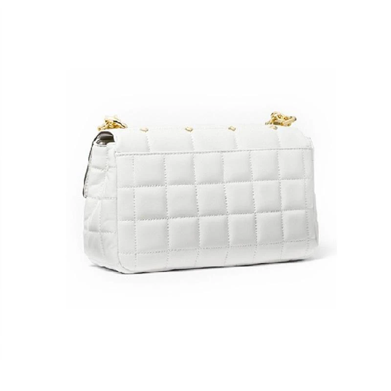 MK 女包 迈克·科尔斯 MICHAEL KORS 女士皮质单肩斜挎包白色 30S1G1SL7Y OPTIC WHITE 白色 中号 商品